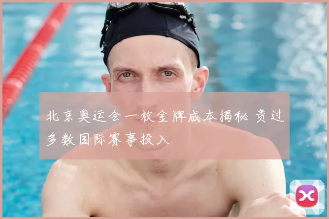 北京奥运会一枚金牌成本揭秘 贵过多数国际赛事投入
