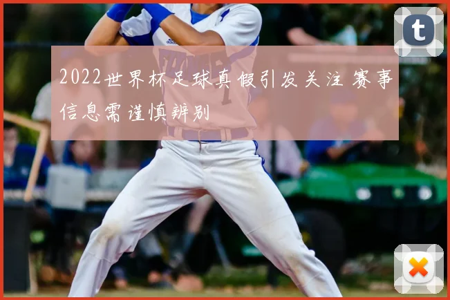 2022世界杯足球真假引发关注 赛事信息需谨慎辨别